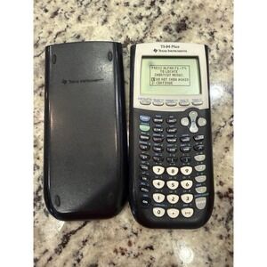 Texas Instruments TI-84 Plus Graphing Calculator Working With Cover